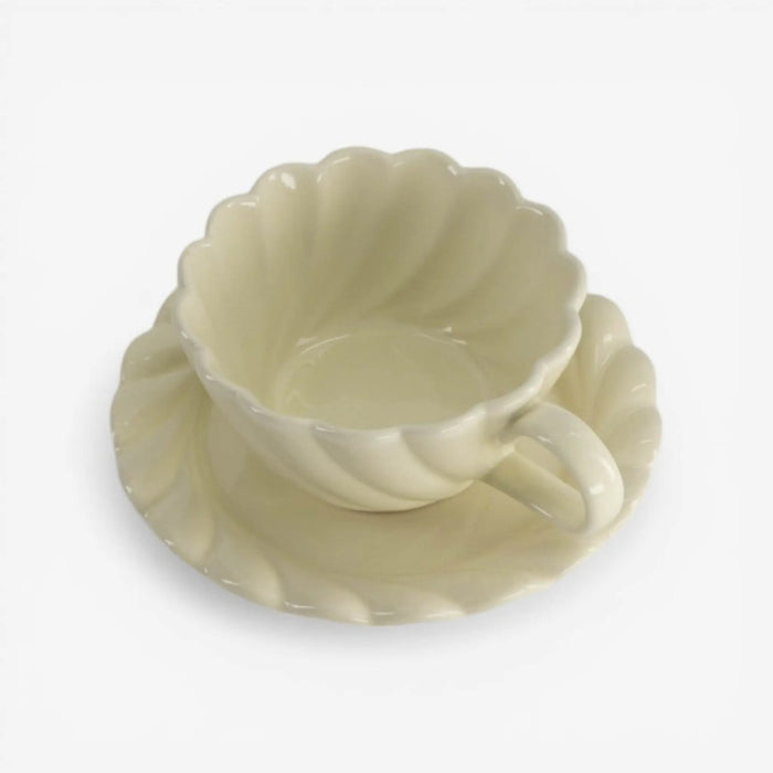 Kiva Cup & Saucer White - 280ml