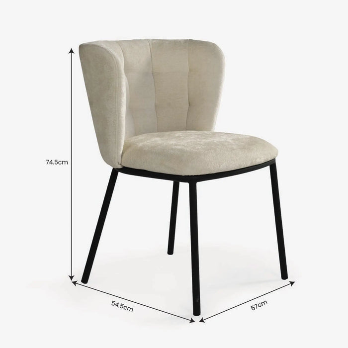 Larla Dining Chair Ivory