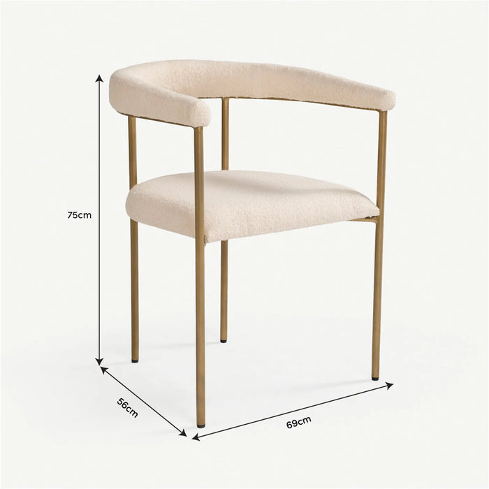 Leafy Dining Chair Ivory