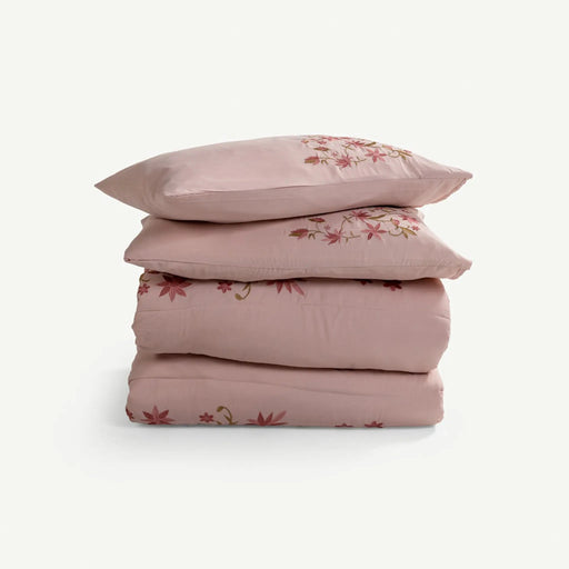 Leafy Emb. Comforter Set - 220x240cm OC Home