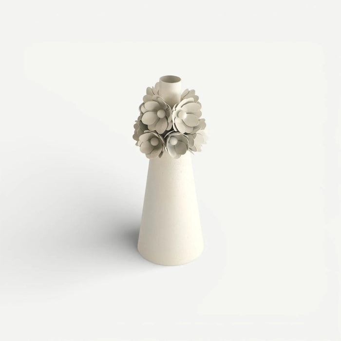 Leafy Rose Taper Candle Holder