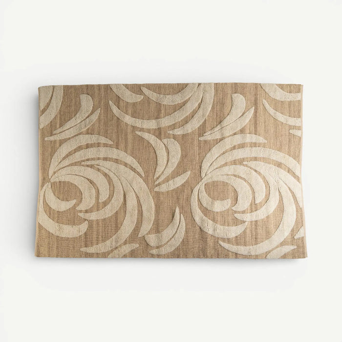Leafy Tufted Rug -160x230cm - White