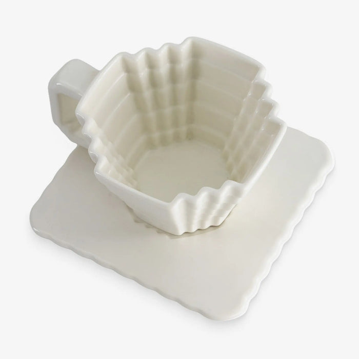 Livra Cup & Saucer White - 230ml