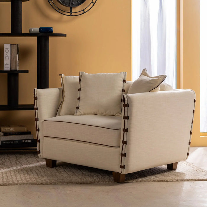 Lunete 1 Seater Sofa Beige