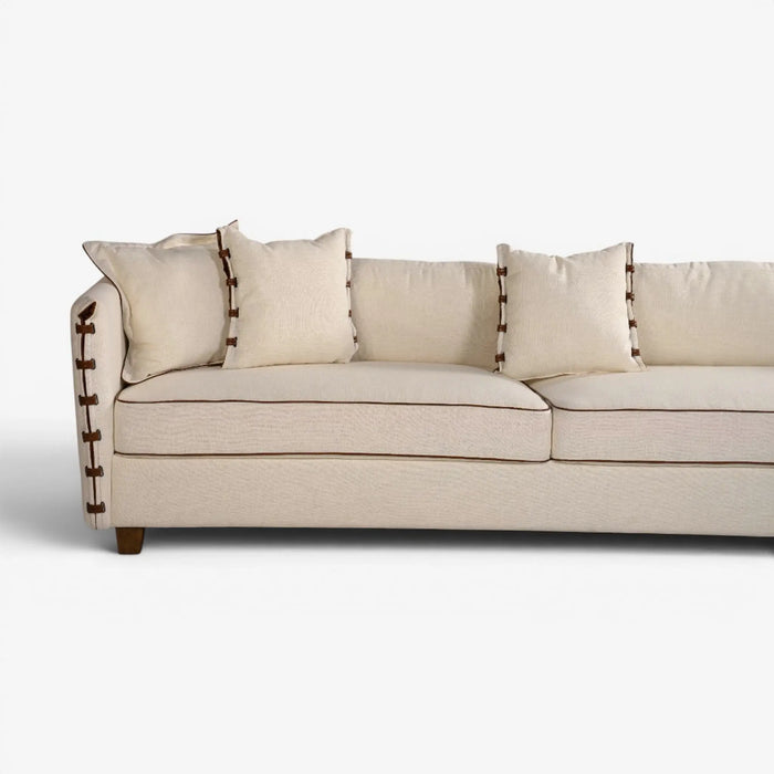 Lunete Left Corner Sofa Set Beige