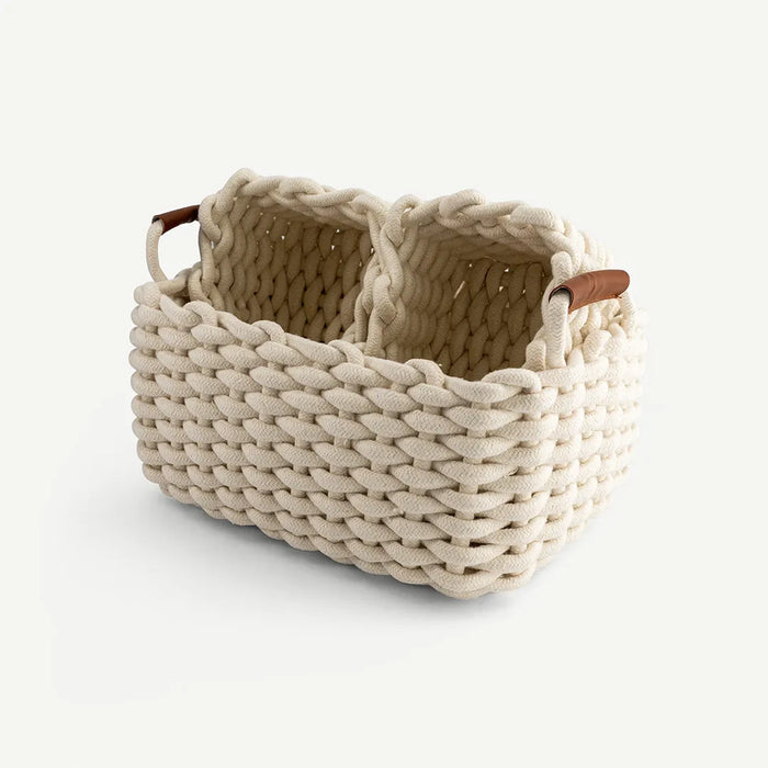 Lyna Basket Set of 3pcs -White