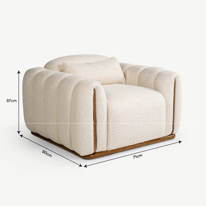 Mashrabiya 1 Seater Sofa