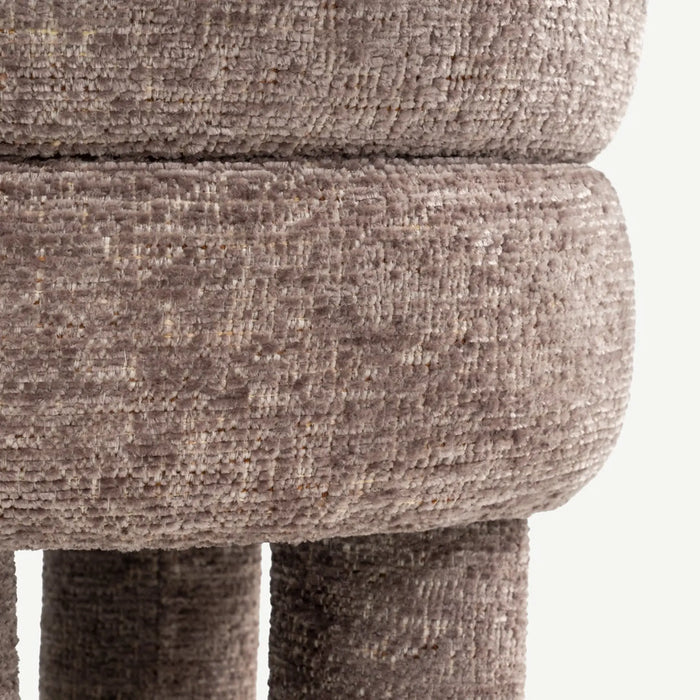 Miyah Stool with Storage Ecru