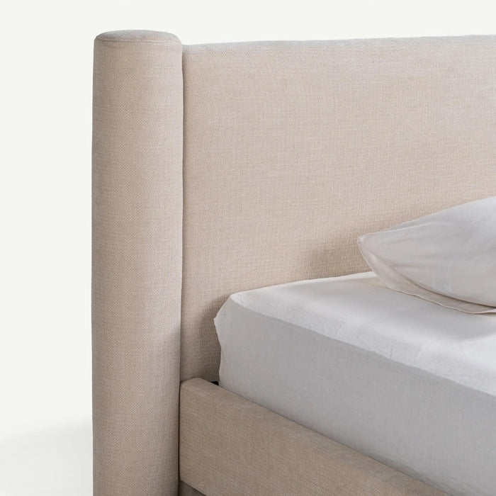 Moire Twin Bed 120x200cm Ecru OC Home