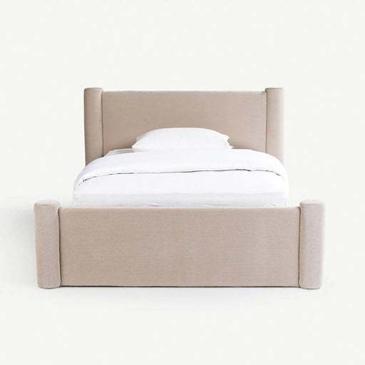 Moire Twin Bed 120x200cm Ecru OC Home
