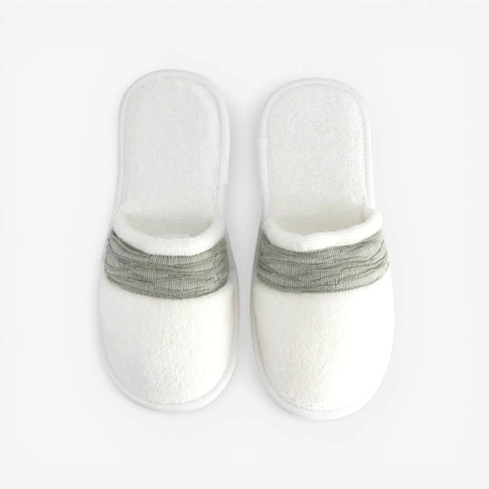 Najlan Cotton Bath Slipper - White