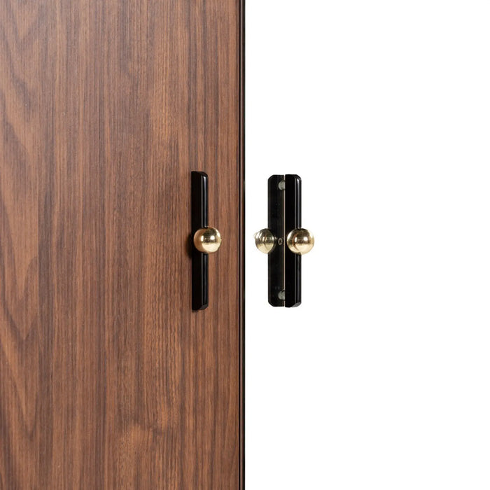Nivel 28-Pair Shoe Cabinet Walnut