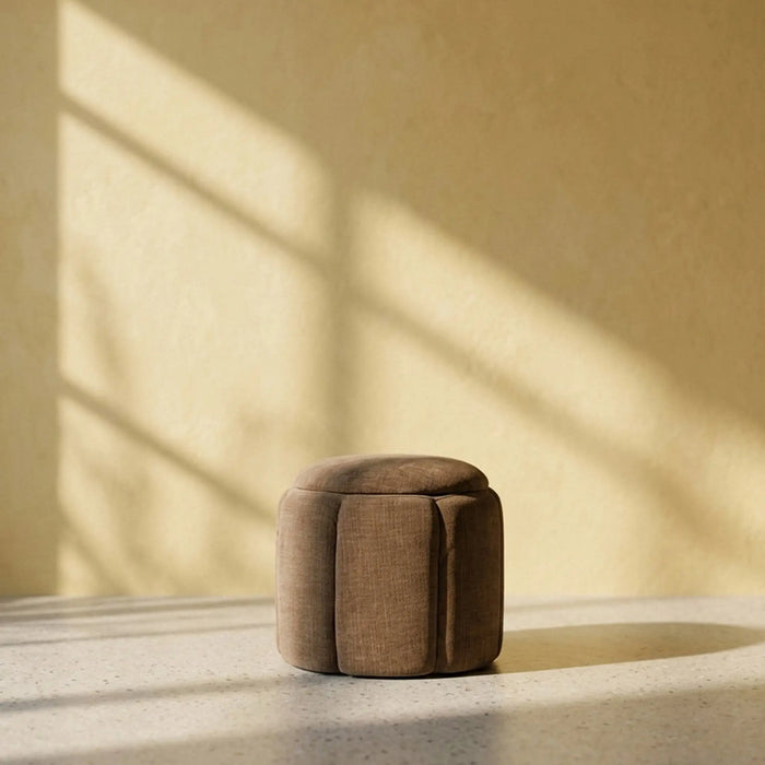 Philis Stool with Storage Brown