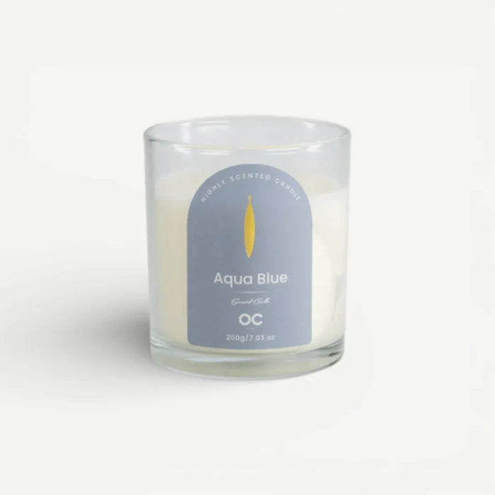 Ria Jar Candle 200g-Aqua Blue