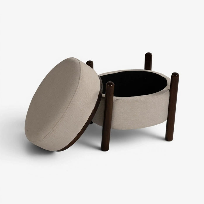 Rosanna Stool with Storage Cream
