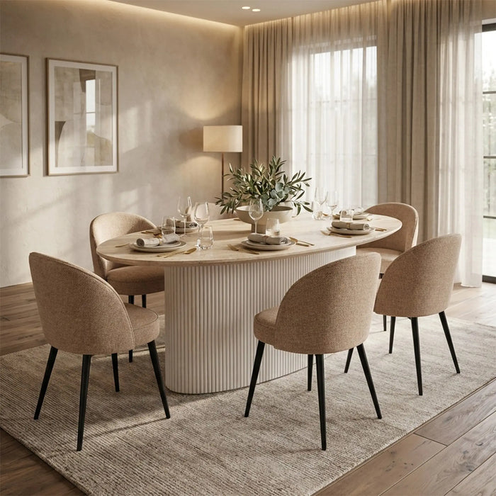 Salem 6 Seater Dining Table Multi Color