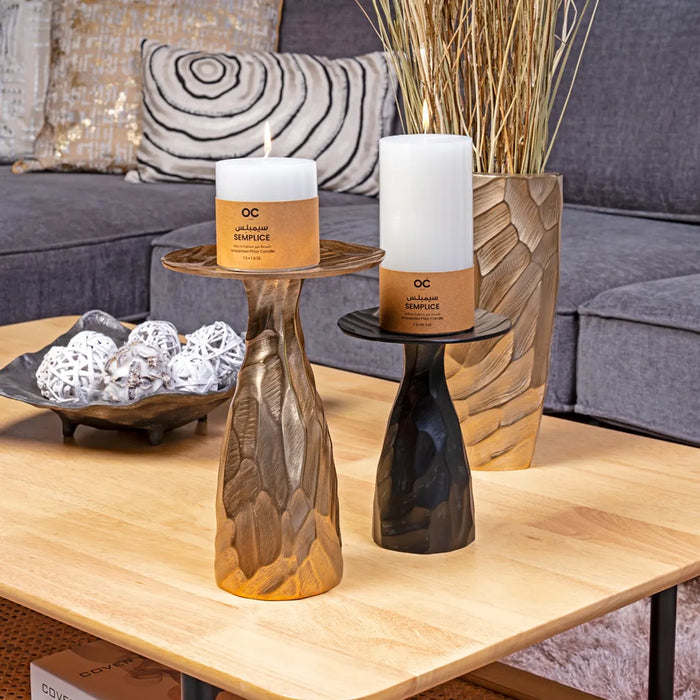 Semplice Pillar Candle 7.6cm - White