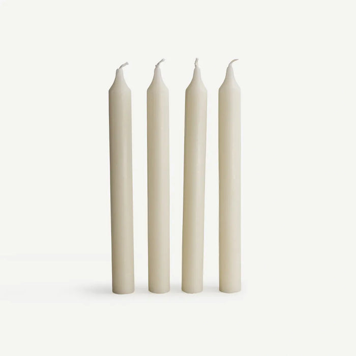 Semplice Taper Candle 4pcs Set - White