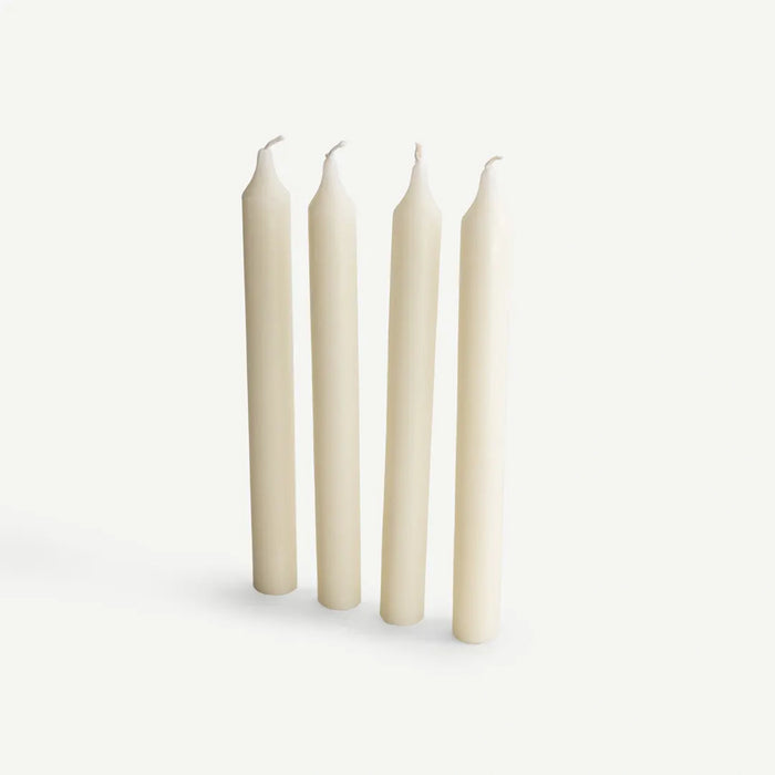 Semplice Taper Candle 4pcs Set - White