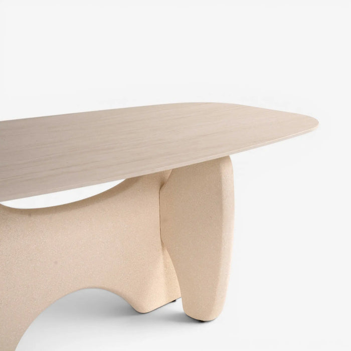 Stepan 6 Seater Dining Table Ivory