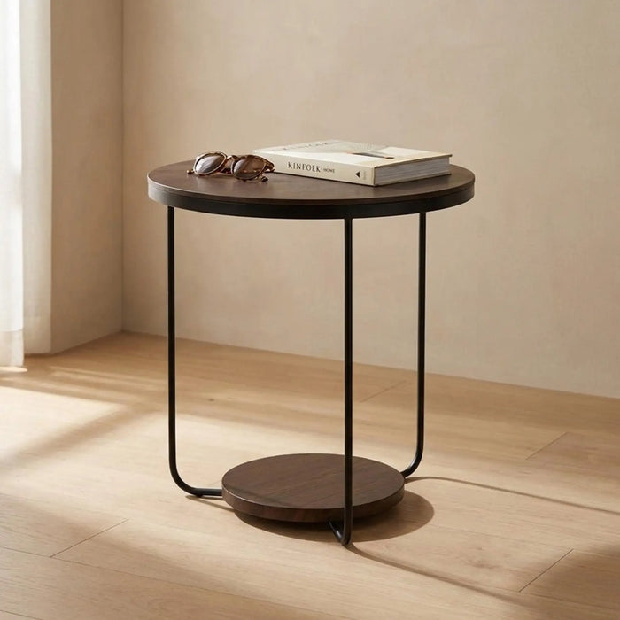 Symin End Table Walnut