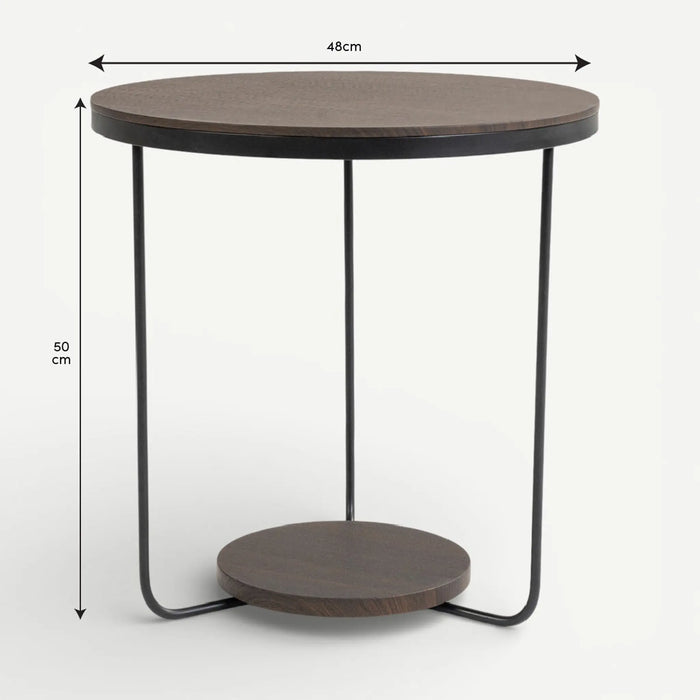 Symin End Table Walnut