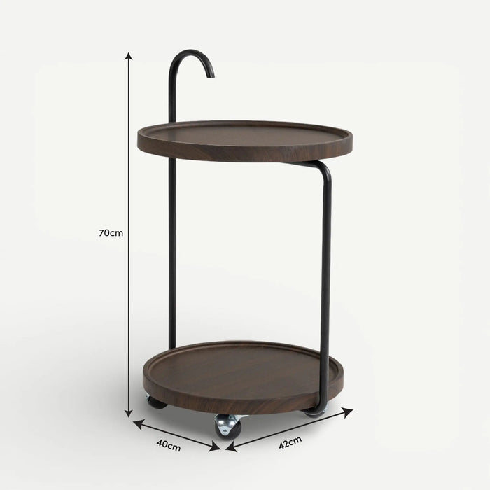 Symin Serving Trolley l Walnut