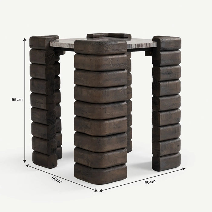 Tliji End Table Grey