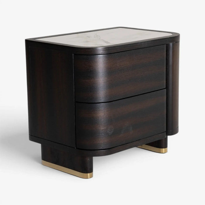 Trifon Left Bedside Table Brown