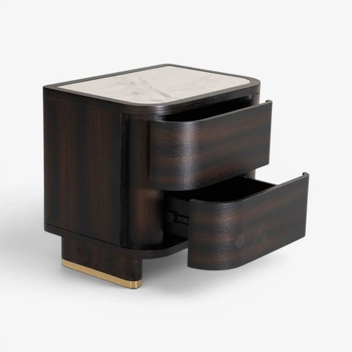 Trifon Left Bedside Table Brown