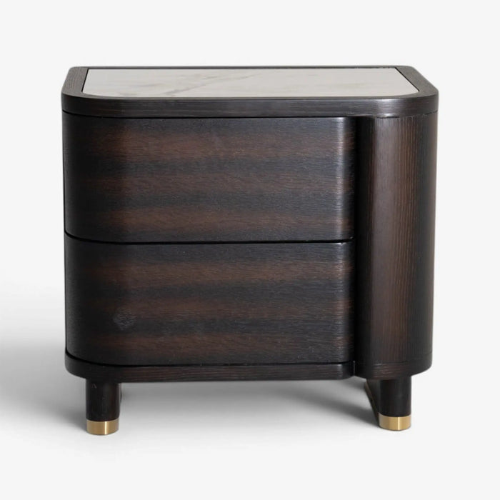 Trifon Left Bedside Table Brown