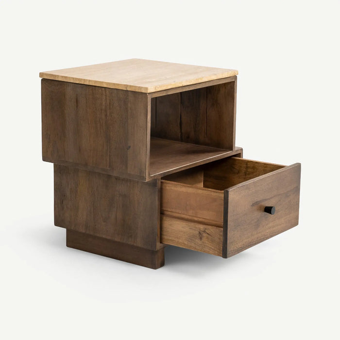 Vogue Bedside Table Natural