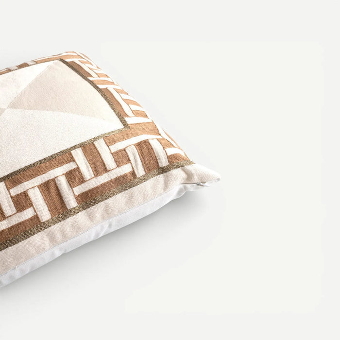 Vogue Border Emb Cushion - 50x50cm