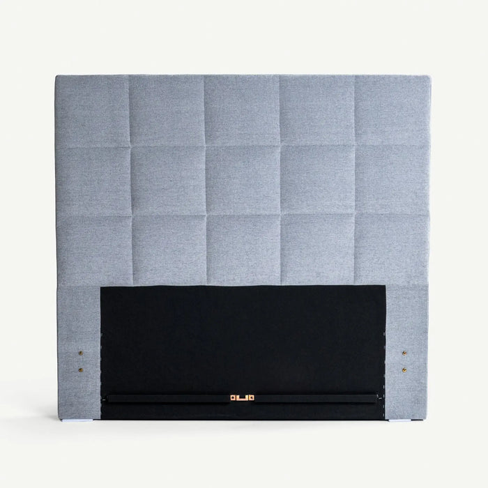 Yeema Square Headboard 120x200cm Grey