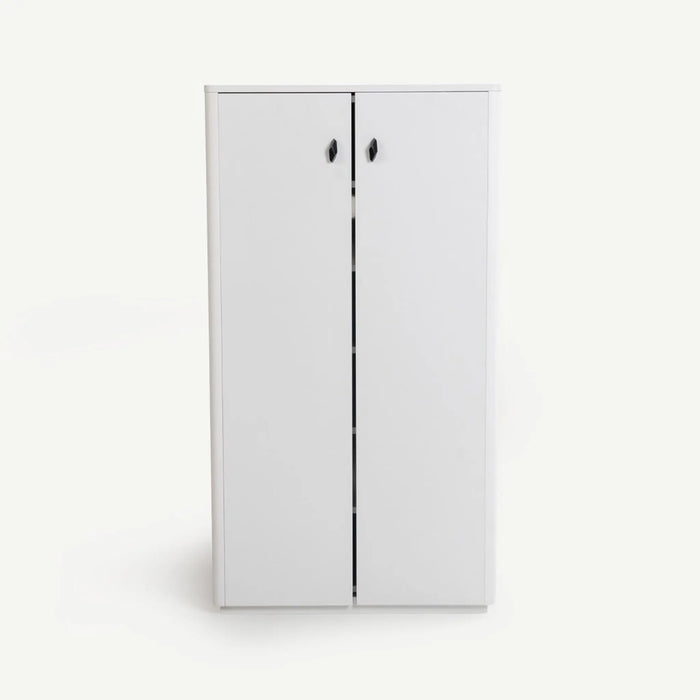 Yov 24-Pair Rotating Shoe Cabinet White