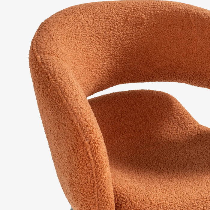 Yulian Dining Arm Chair Terracotta