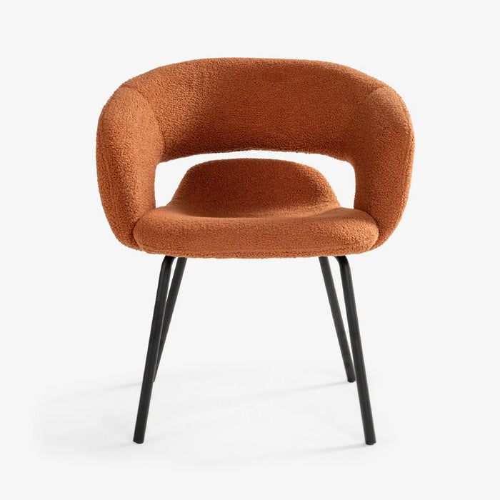 Yulian Dining Arm Chair Terracotta