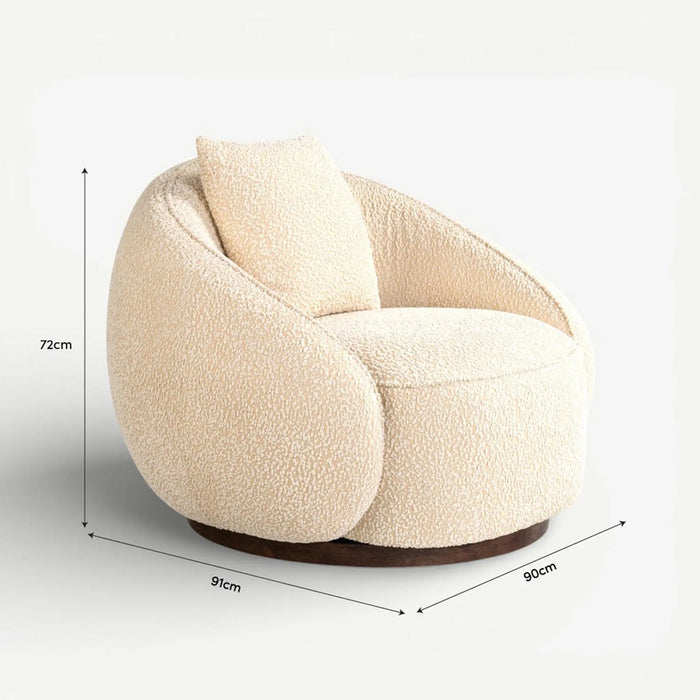Odelia 1 Seater Sofa Cream
