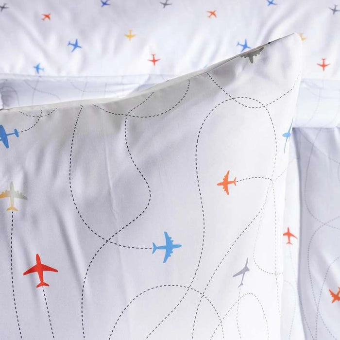 Aero 2-Piece Single Comforter Set 135X220Cm - White Pan Home