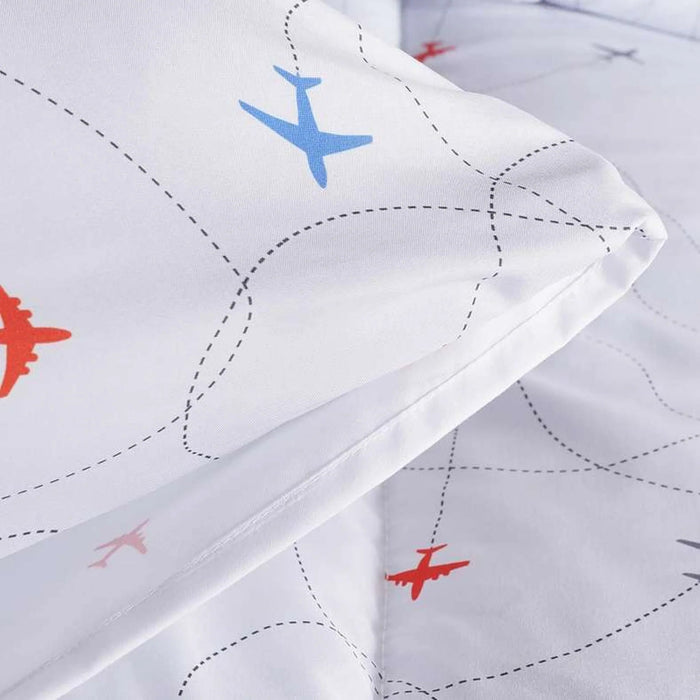 Aero 2-Piece Single Comforter Set 135X220Cm - White Pan Home