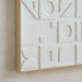 Andres Handcrafted Textured Wall Art 120X80Cm - White Pan Home