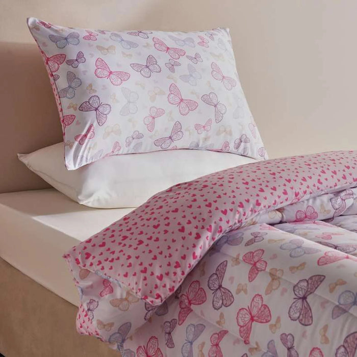 Aria Butterfly 2-Piece Single Comforter Set 135X220Cm - Pink