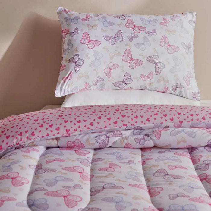 Aria Butterfly 2-Piece Single Comforter Set 160X220Cm - Pink