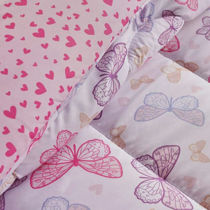 Aria Butterfly 2-Piece Single Comforter Set 160X220Cm - Pink
