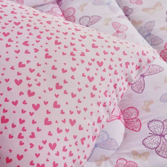 Aria Butterfly 2-Piece Single Comforter Set 160X220Cm - Pink
