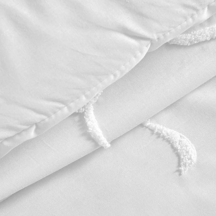 Bowknot  2-Piece Full Comforter Set 160X220Cm - White
