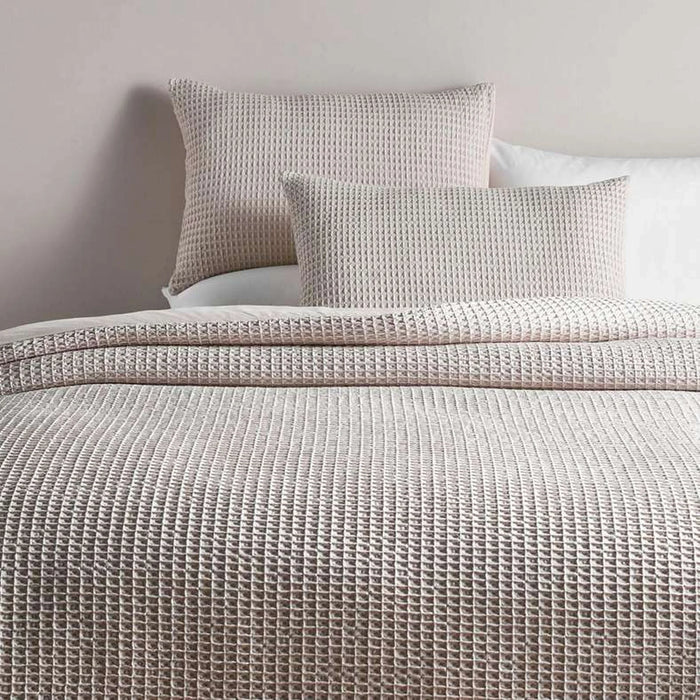 Brighton Textured 3-Piece King Comforter Set 240X260Cm - Beige
