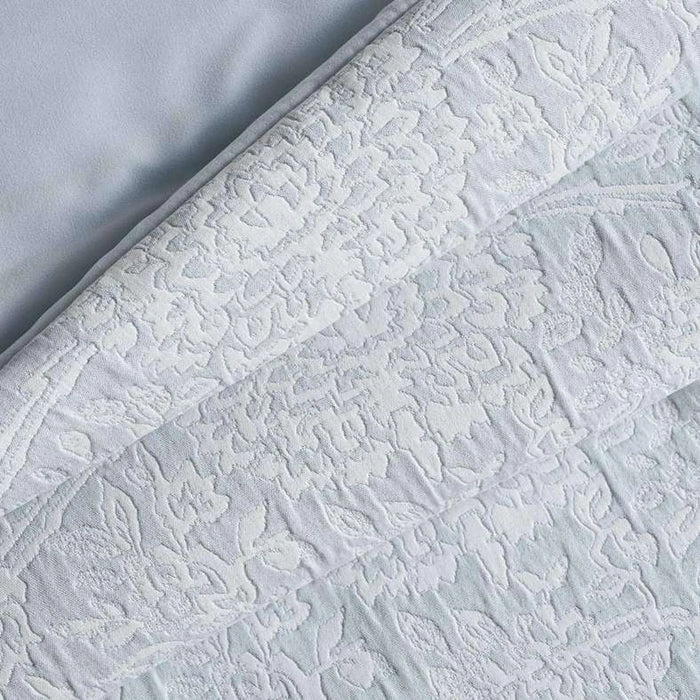 Cantal Texture 3-Piece Queen Comforter Set 200X240Cm - Ballad Blue