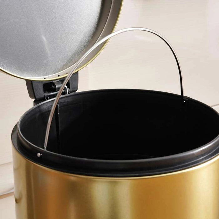 Daily Soft Close Metal Pedal Bin 36X30.2Xh62.5cm 30 L - Gold Pan Home