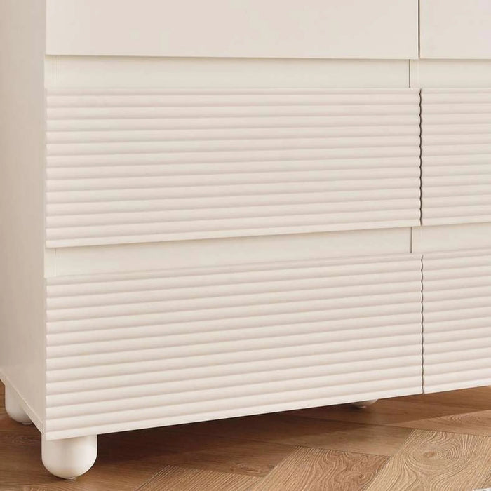 Haniya Dresser With Mirror - White